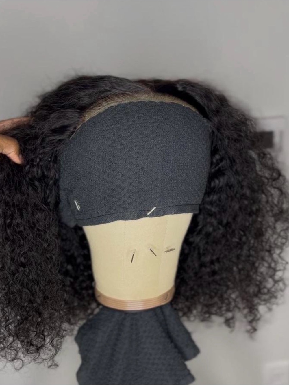 Black Curly Wig - Natural Texture